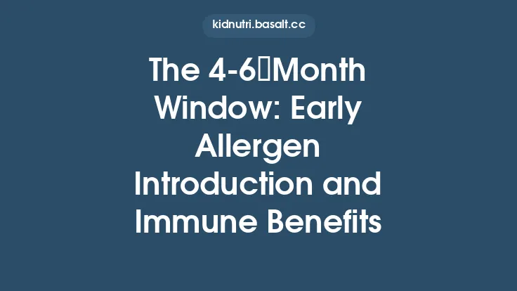 The 4‑6 Month Window: Early Allergen Introduction and Immune Benefits Thumbnail