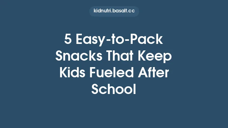 5 Easy-to-Pack Snacks That Keep Kids Fueled After School Thumbnail