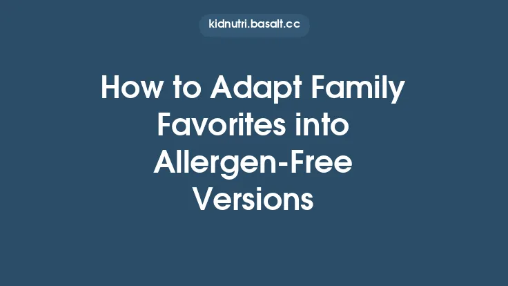 How to Adapt Family Favorites into Allergen-Free Versions Thumbnail