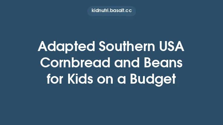 Adapted Southern USA Cornbread and Beans for Kids on a Budget Thumbnail