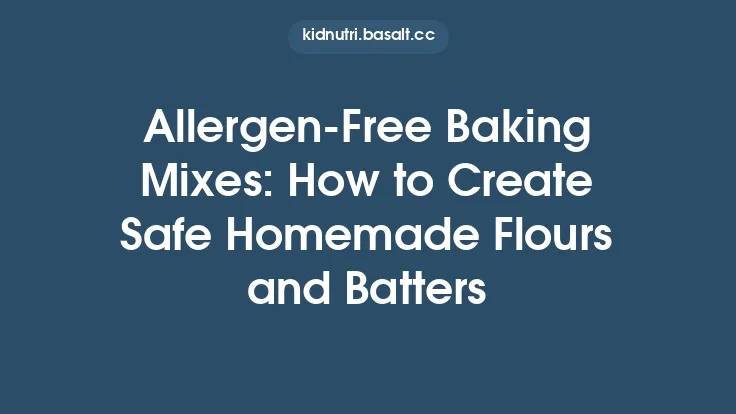 Allergen-Free Baking Mixes: How to Create Safe Homemade Flours and Batters Thumbnail