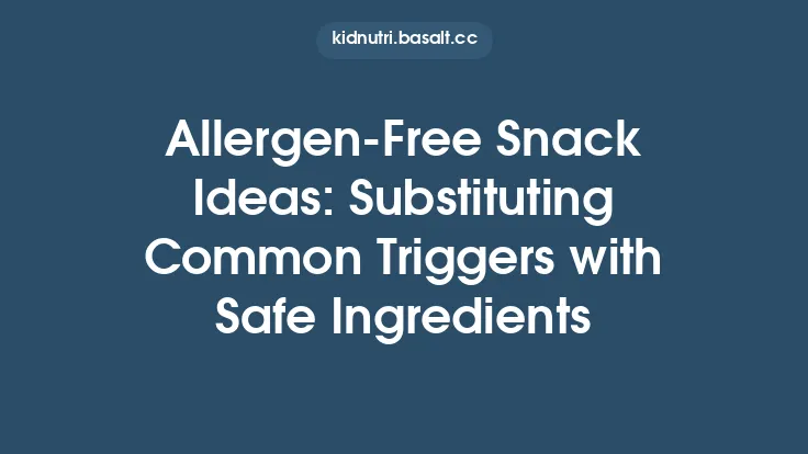 Allergen-Free Snack Ideas: Substituting Common Triggers with Safe Ingredients Thumbnail