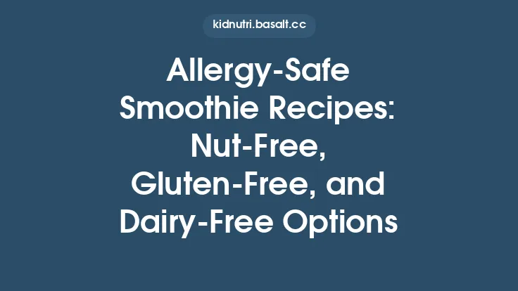 Allergy‑Safe Smoothie Recipes: Nut‑Free, Gluten‑Free, and Dairy‑Free Options Thumbnail