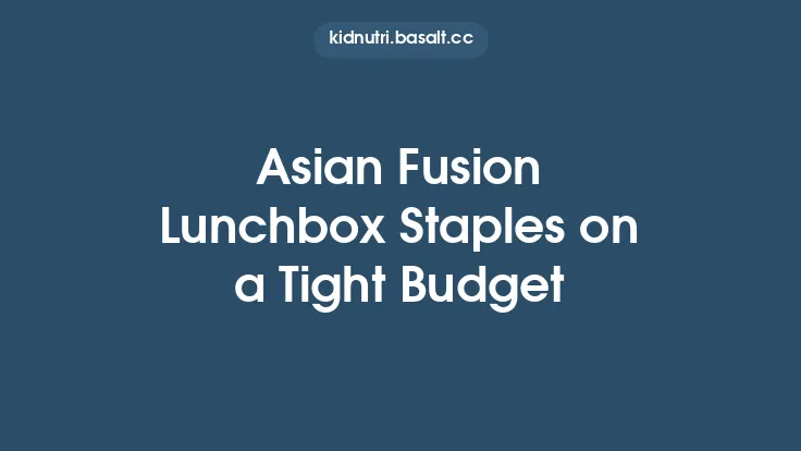 Asian Fusion Lunchbox Staples on a Tight Budget Thumbnail