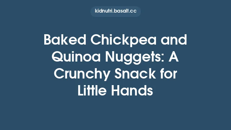 Baked Chickpea and Quinoa Nuggets: A Crunchy Snack for Little Hands Thumbnail