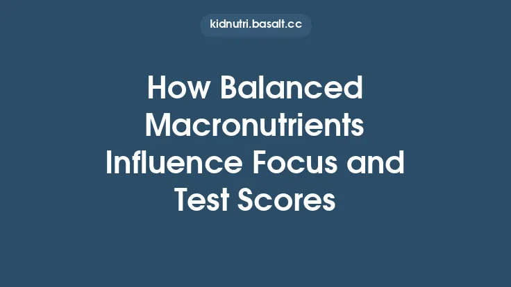 How Balanced Macronutrients Influence Focus and Test Scores Thumbnail