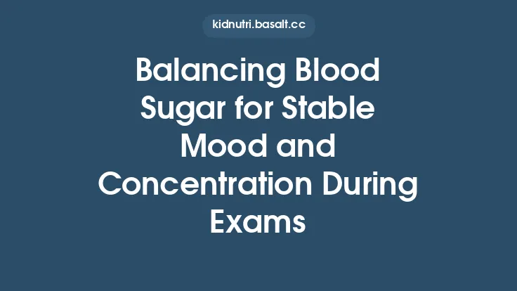 Balancing Blood Sugar for Stable Mood and Concentration During Exams Thumbnail