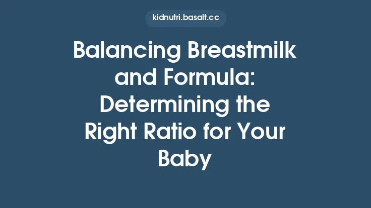 Balancing Breastmilk and Formula: Determining the Right Ratio for Your Baby Thumbnail