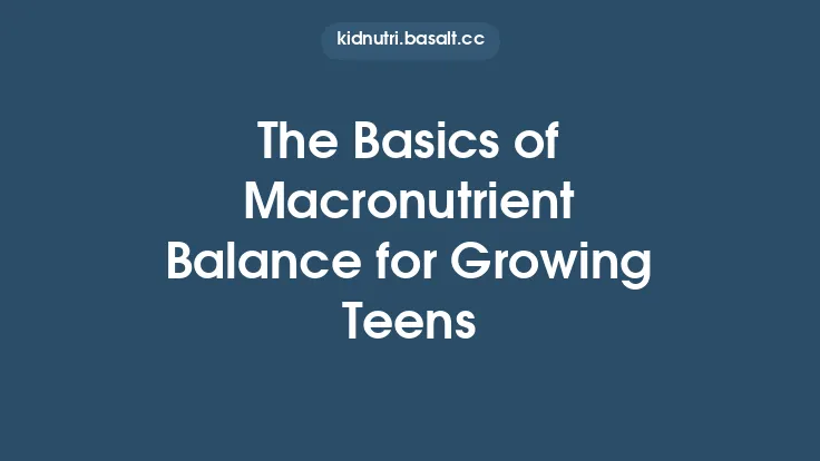 The Basics of Macronutrient Balance for Growing Teens Thumbnail