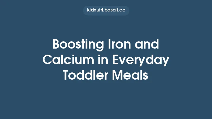 Boosting Iron and Calcium in Everyday Toddler Meals Thumbnail