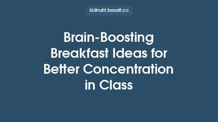 Brain‑Boosting Breakfast Ideas for Better Concentration in Class Thumbnail