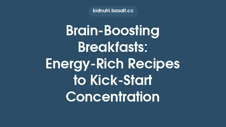 Brain‑Boosting Breakfasts: Energy‑Rich Recipes to Kick‑Start Concentration Thumbnail