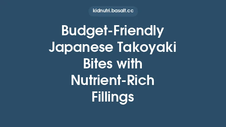 Budget‑Friendly Japanese Takoyaki Bites with Nutrient‑Rich Fillings Thumbnail