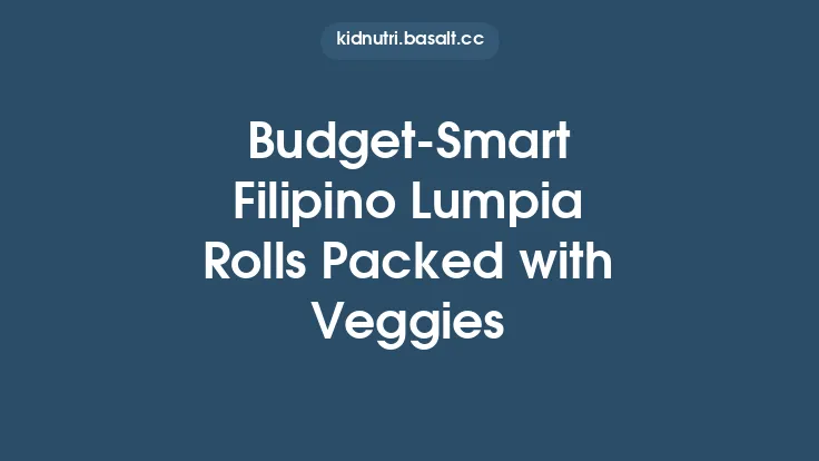 Budget‑Smart Filipino Lumpia Rolls Packed with Veggies Thumbnail