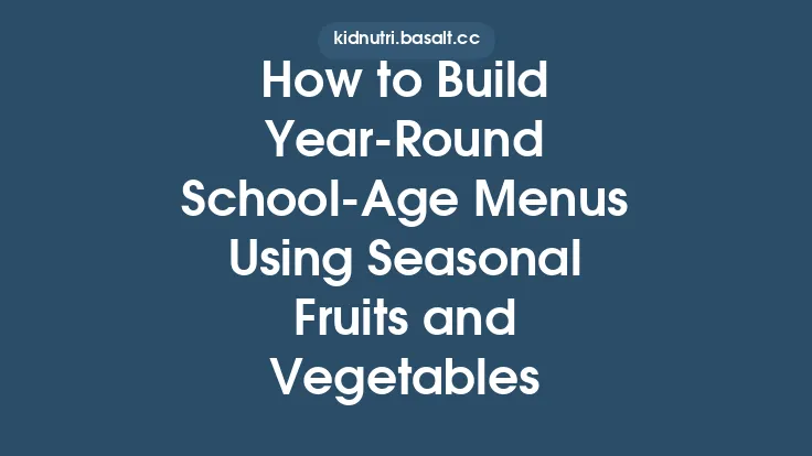 How to Build Year‑Round School‑Age Menus Using Seasonal Fruits and Vegetables Thumbnail