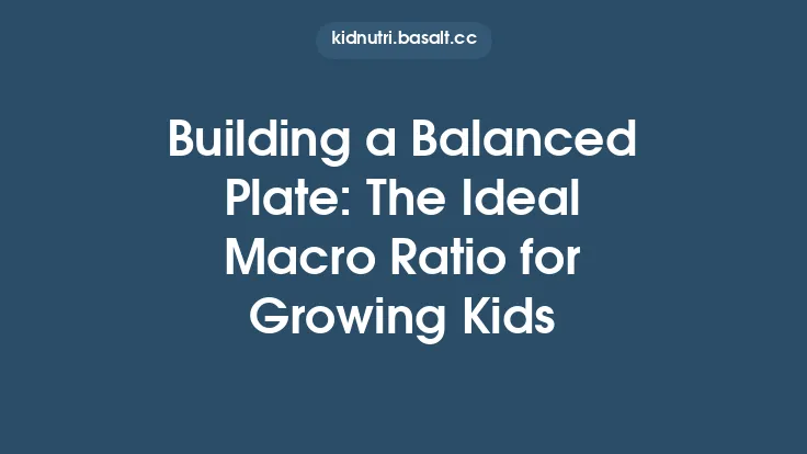 Building a Balanced Plate: The Ideal Macro Ratio for Growing Kids Thumbnail
