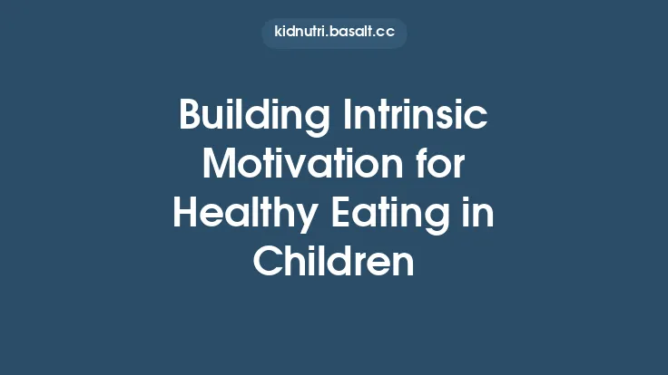Building Intrinsic Motivation for Healthy Eating in Children Thumbnail