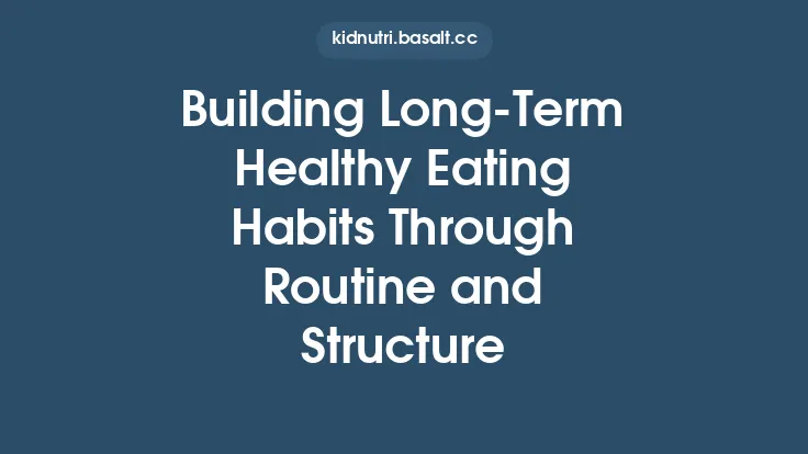 Building Long‑Term Healthy Eating Habits Through Routine and Structure Thumbnail