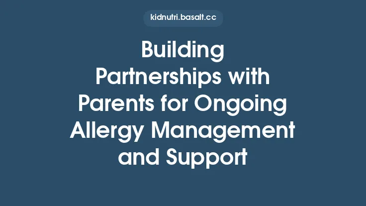 Building Partnerships with Parents for Ongoing Allergy Management and Support Thumbnail