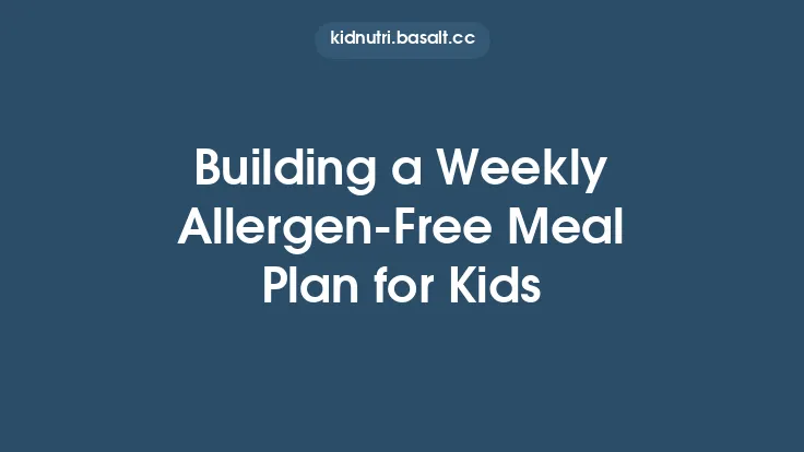 Building a Weekly Allergen-Free Meal Plan for Kids Thumbnail
