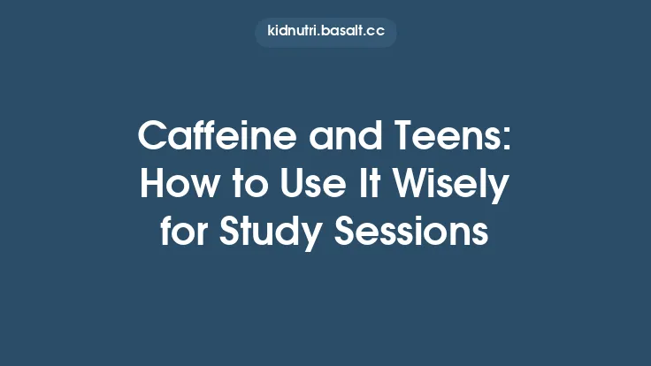 Caffeine and Teens: How to Use It Wisely for Study Sessions Thumbnail