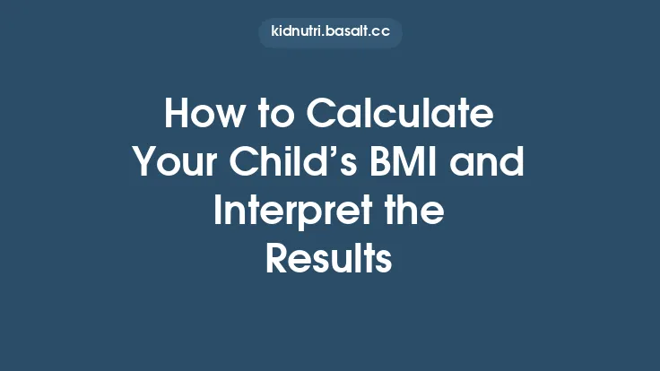 How to Calculate Your Child’s BMI and Interpret the Results Thumbnail