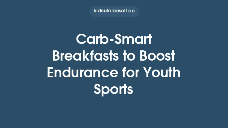 Carb‑Smart Breakfasts to Boost Endurance for Youth Sports Thumbnail