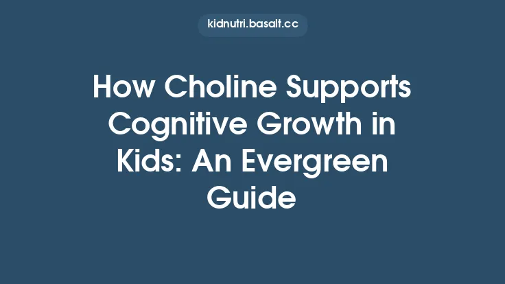 How Choline Supports Cognitive Growth in Kids: An Evergreen Guide Thumbnail