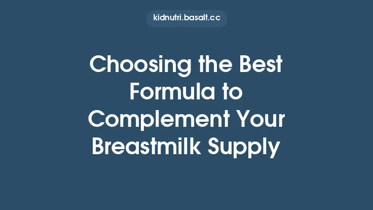 Choosing the Best Formula to Complement Your Breastmilk Supply Thumbnail