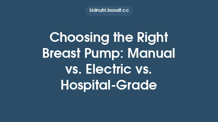 Choosing the Right Breast Pump: Manual vs. Electric vs. Hospital‑Grade Thumbnail