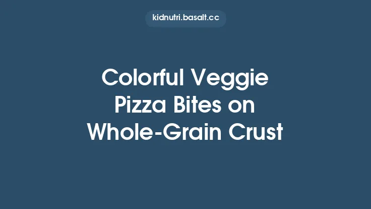 Colorful Veggie Pizza Bites on Whole‑Grain Crust Thumbnail