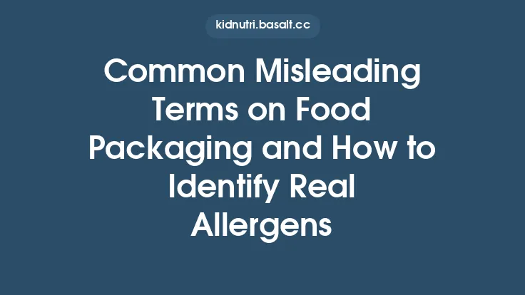 Common Misleading Terms on Food Packaging and How to Identify Real Allergens Thumbnail