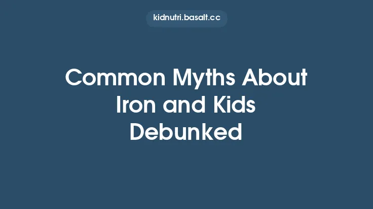 Common Myths About Iron and Kids Debunked Thumbnail