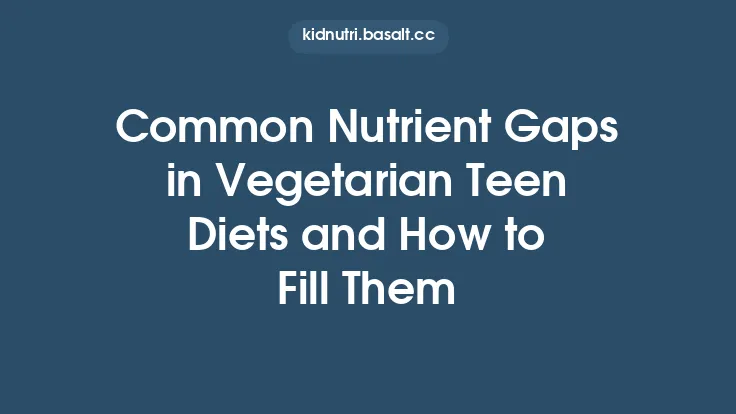 Common Nutrient Gaps in Vegetarian Teen Diets and How to Fill Them Thumbnail