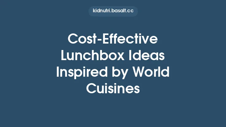 Cost‑Effective Lunchbox Ideas Inspired by World Cuisines Thumbnail
