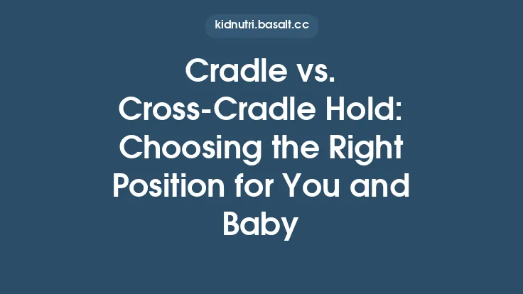 Cradle vs. Cross‑Cradle Hold: Choosing the Right Position for You and Baby Thumbnail