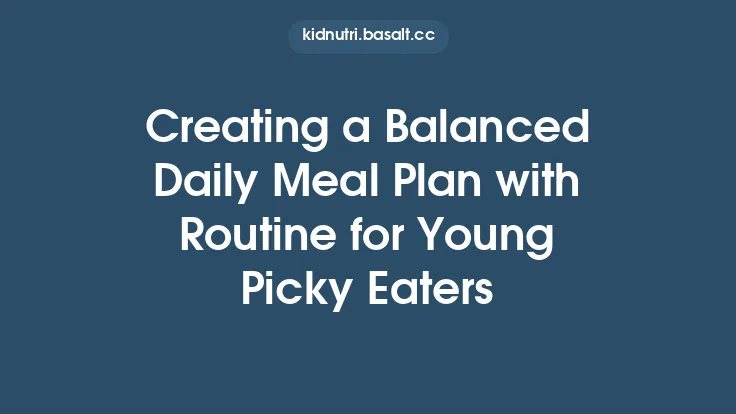 Creating a Balanced Daily Meal Plan with Routine for Young Picky Eaters Thumbnail