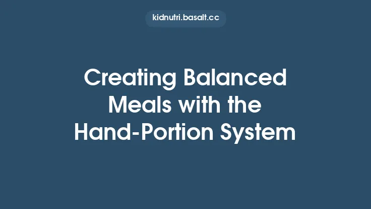 Creating Balanced Meals with the Hand‑Portion System Thumbnail