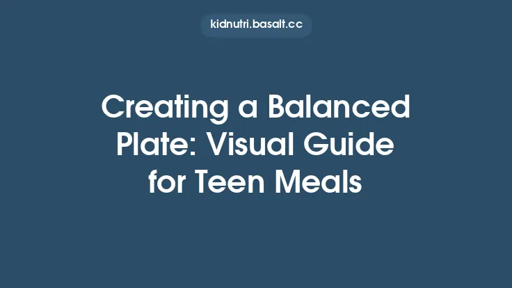 Creating a Balanced Plate: Visual Guide for Teen Meals Thumbnail