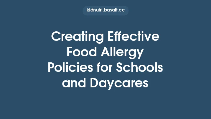 Creating Effective Food Allergy Policies for Schools and Daycares Thumbnail