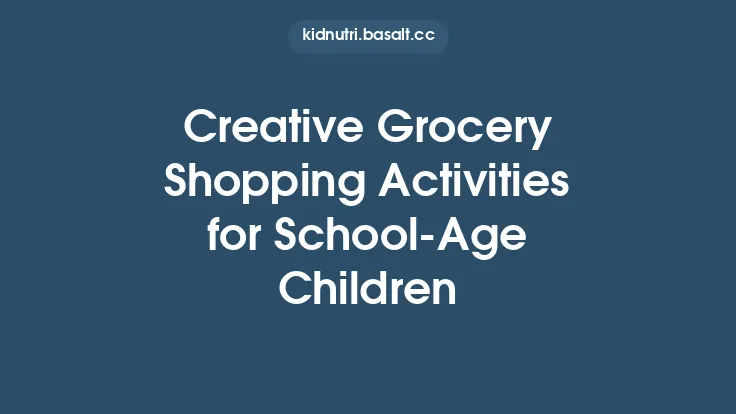 Creative Grocery Shopping Activities for School‑Age Children Thumbnail