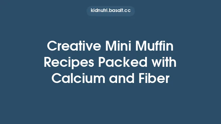Creative Mini Muffin Recipes Packed with Calcium and Fiber Thumbnail
