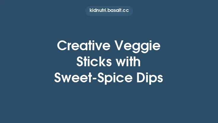 Creative Veggie Sticks with Sweet‑Spice Dips Thumbnail