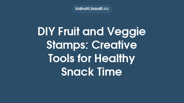 DIY Fruit and Veggie Stamps: Creative Tools for Healthy Snack Time Thumbnail