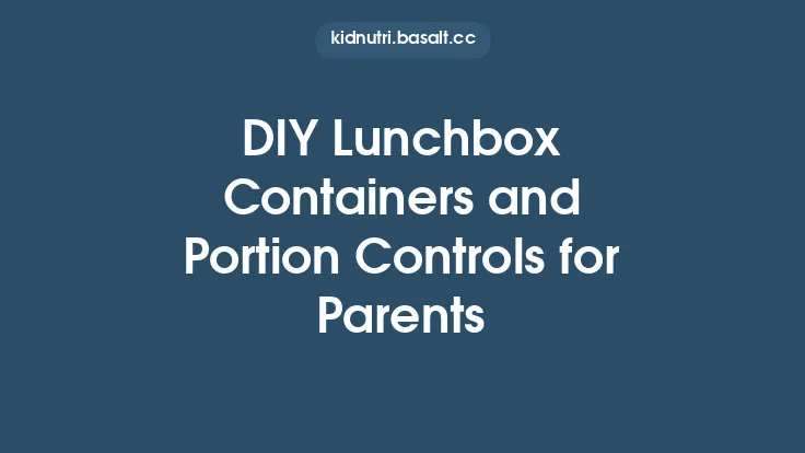 DIY Lunchbox Containers and Portion Controls for Parents Thumbnail