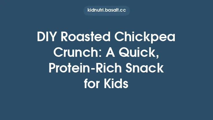 DIY Roasted Chickpea Crunch: A Quick, Protein‑Rich Snack for Kids Thumbnail