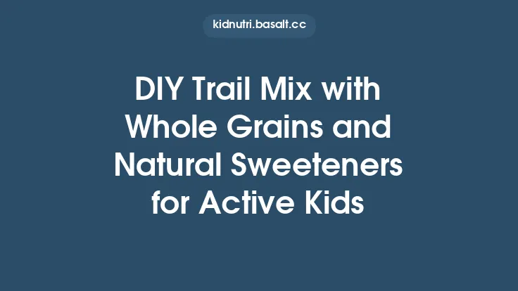 DIY Trail Mix with Whole Grains and Natural Sweeteners for Active Kids Thumbnail