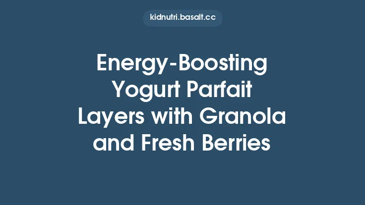 Energy‑Boosting Yogurt Parfait Layers with Granola and Fresh Berries Thumbnail