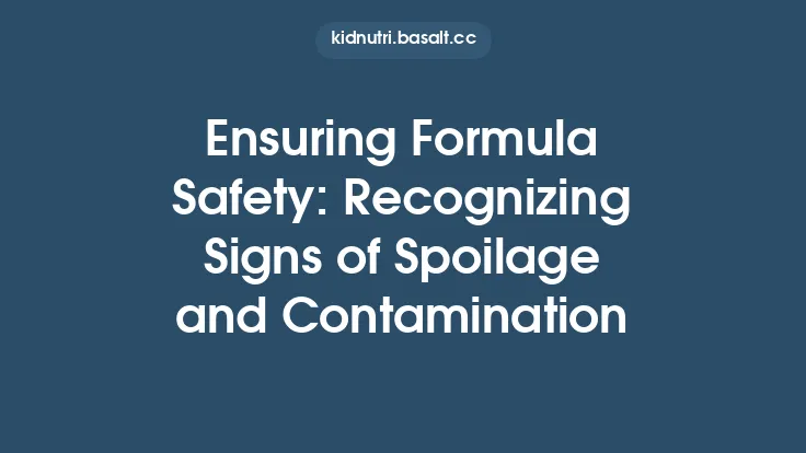 Ensuring Formula Safety: Recognizing Signs of Spoilage and Contamination Thumbnail