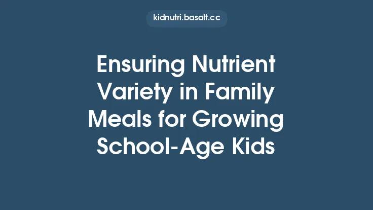 Ensuring Nutrient Variety in Family Meals for Growing School‑Age Kids Thumbnail
